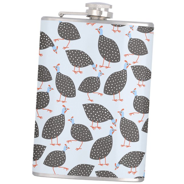 Petaca Patrón de pájaro divertido de Guineafowl (Fun Guineafowl bird pattern hip flask)