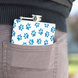 Petaca Patrón De Patas, Patas De Perro, Patas Azules