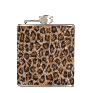 Petaca Patrón de piel de gato animal de leopardo Fur Jag