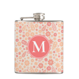 Petaca Patrón de pradera de flor silvestre de grano