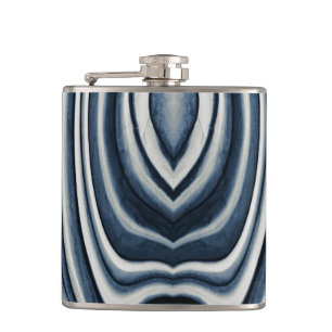 Petaca Patrón de resumen azul tónico de la Tierra