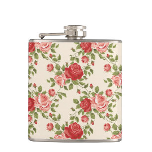 Petaca Patrón de rosas vintage shabby chic
