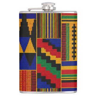 Petaca Patrón de tela Kente de estilo africano