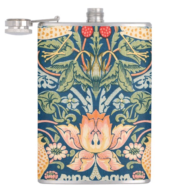 Petaca Patrón de William Morris "Ladrón de fresa" (Abierto)