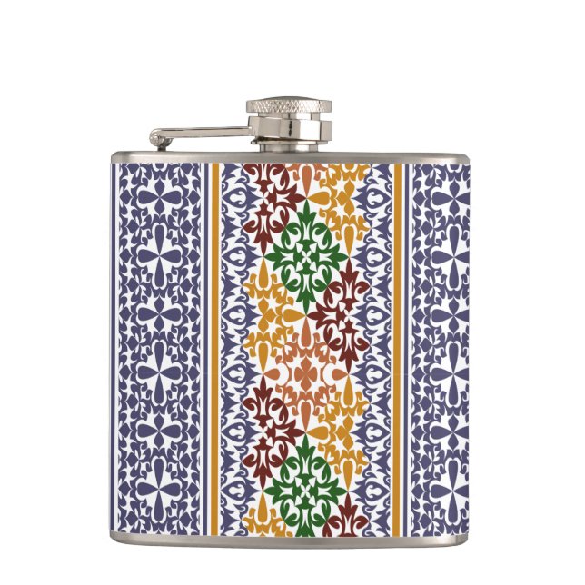 Petaca patrón étnico elegante (Anverso)
