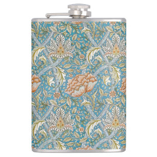 Petaca Patrón floral azul William Morris Windrush