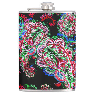 Petaca Patrón Floral Paisley, Origen Étnico.