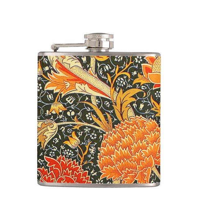 Petaca Patrón floral vintage de William Morris Cray (Anverso)