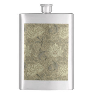 Petaca Patrón floral William Morris Windrush: Vintage