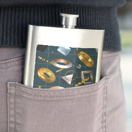 Petaca Patrón geométrico 3D