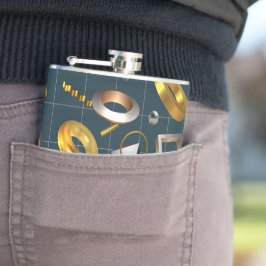 Petaca Patrón geométrico 3D