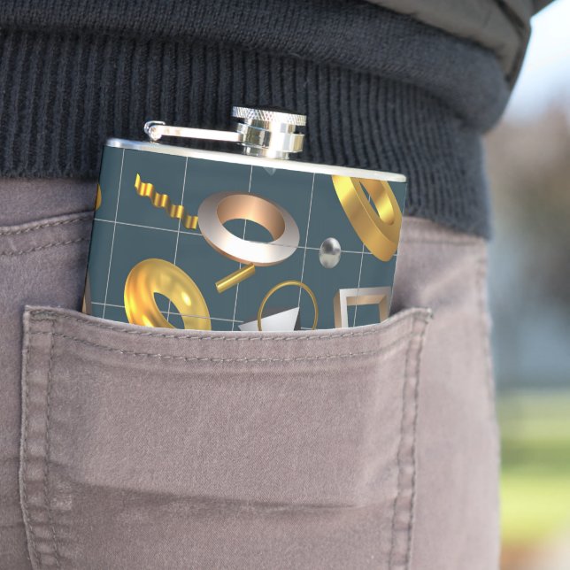 Petaca Patrón geométrico 3D (In Situ)