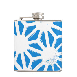 Petaca Patrón geométrico azul