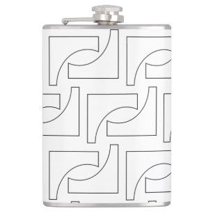 Petaca Patrón geométrico elegante de moda