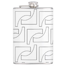 Patrón geométrico elegante negro y blanco