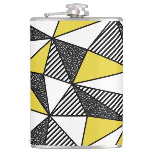 Petaca Patrón geométrico retro bajo de póliza