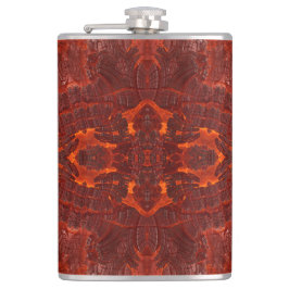 Petaca Patrón marrón dorado texturizado de cuero de lujo