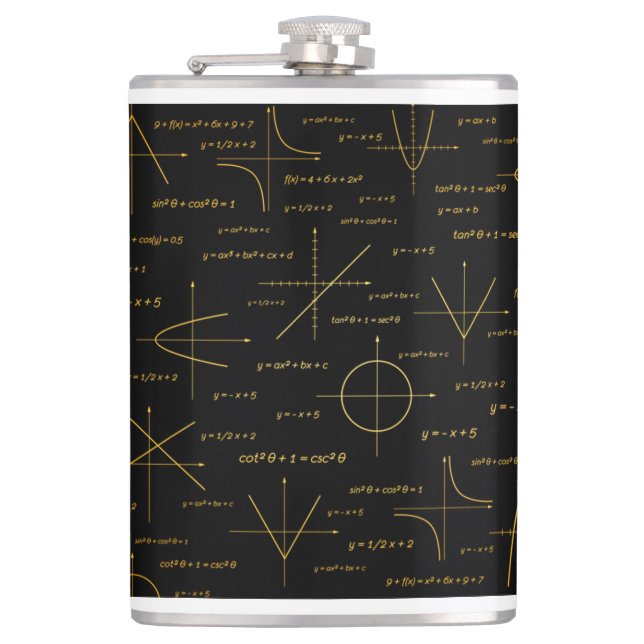 Petaca patrón matemático abstracto (Anverso)