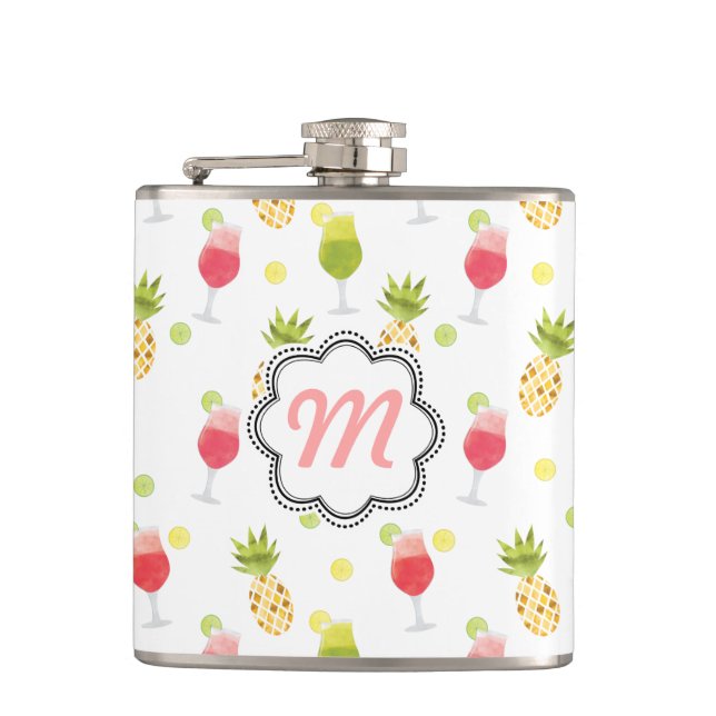 Petaca Patrón Monogramado Tropical Cocktail & Fruit (Anverso)