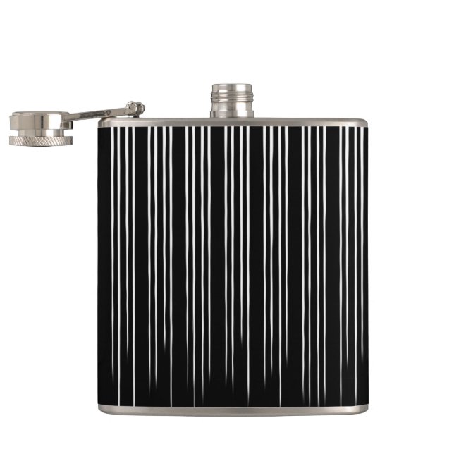 Petaca Patrón rayado de blanco y negro de Guay (Abierto)