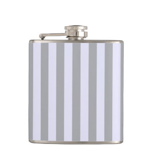 Petaca Patrón rayado en gris y lavanda