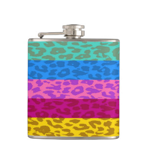 Petaca Patrón Retro Piel de Leopardo 9