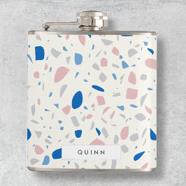 Petaca Patrón Terrazzo Neutral Natural Elegante