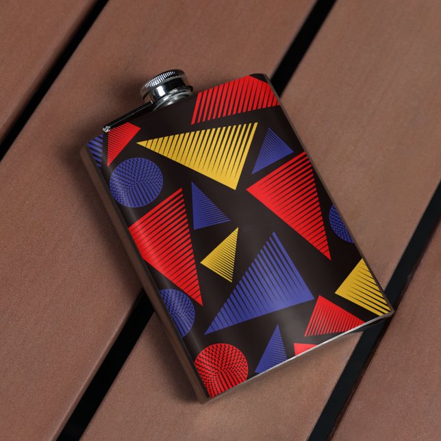 Petaca Patrón triangular multicolor (FLASK)