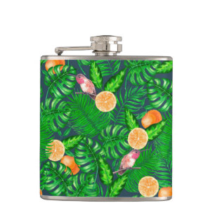 Petaca Patrón tropical, colibríes