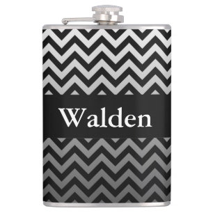 Petaca Patrón ZIGZAG - gradientes grises + tu trasero.