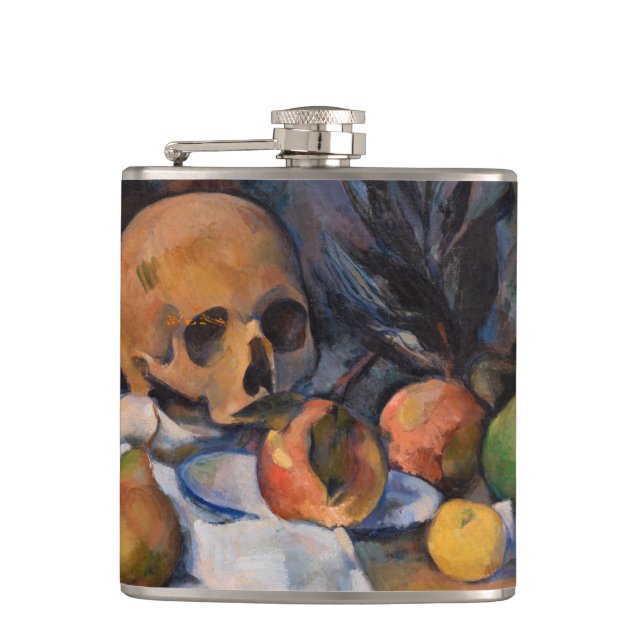 Petaca Paul Cezanne - Bodegón con calavera (Anverso)