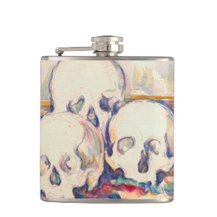 Petaca Paul Cezanne - Los tres cráneos acuarela