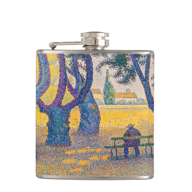 Petaca Paul Signac - Place des Lices, Saint-Tropez (Anverso)
