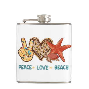 Petaca Paz, amor, playa   Vibes de verano   Vintage