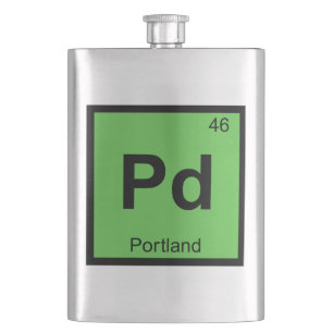 Petaca Pd - Portland Oregon Química Tabla Periódica