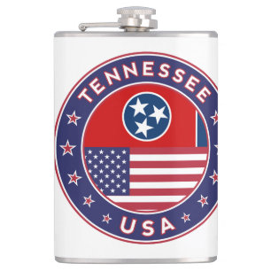 Petaca Pegatina de Tennessee, estuche de teléfono, bolso 