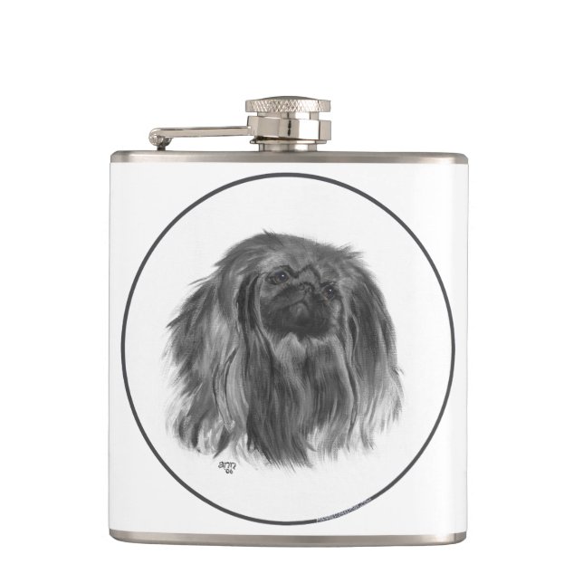 Petaca Pekinés oscuro (Anverso)
