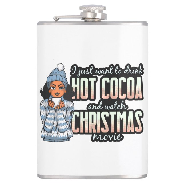 Petaca Películas de navidades y chocolate caliente Sista  (Anverso)