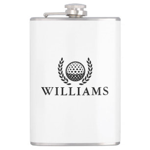 Petaca Pelota de Golf con Monograma de Nombre Personaliza