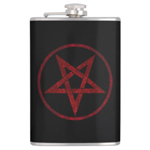 Petaca Pentagram del diablo Rojo