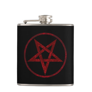 Petaca Pentagram del diablo Rojo