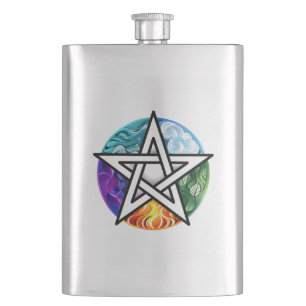 Petaca Pentagrama de Wiccan