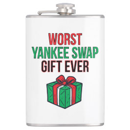 Petaca Peor regalo de intercambio Yankee jamás
