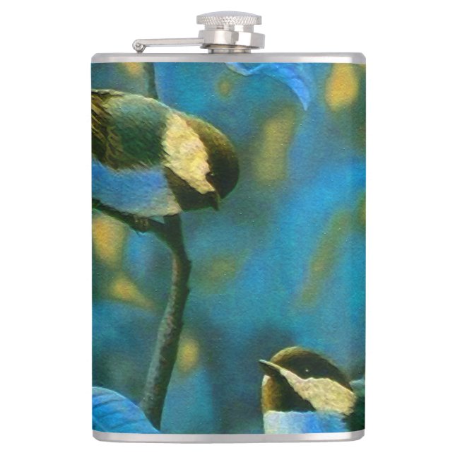 Petaca Pequeñas aves amarillas (Anverso)