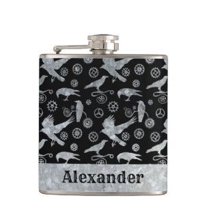 Petaca Pequeño Personalizado de engranajes de zinc platea