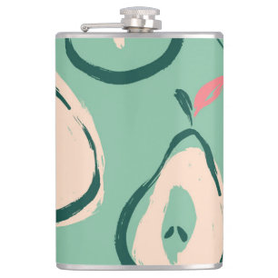 Petaca Peras de verano: patrón de fruta fresca.