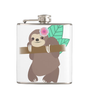 Petaca Pereza con el ilustracion de Digitaces de la flor