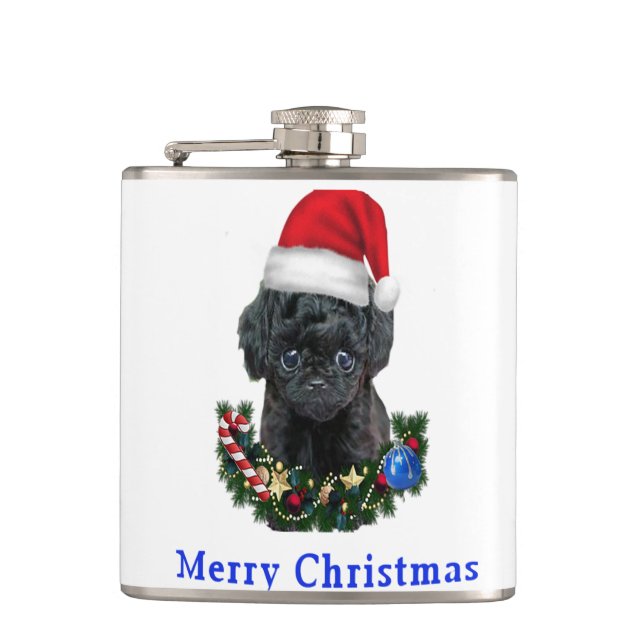 Petaca Perrito de navidad (Anverso)