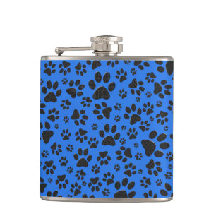Petaca Perro Paws Black & White Polka Dot (Punto de polka