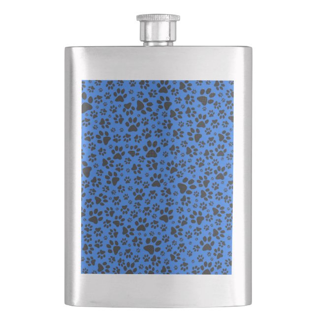 Petaca Perro Paws Black & White Polka Dot (Punto de polka (Anverso)
